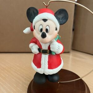 Vintage Enrsco Mickey Mouse porcelain bell ornament. Item # 655120.